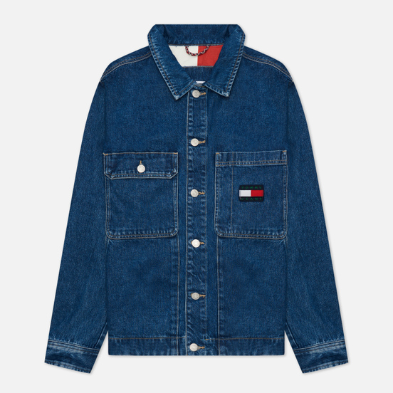 Мужская джинсовая куртка Tommy Jeans Boxy Shirt AE731 Denim Medium