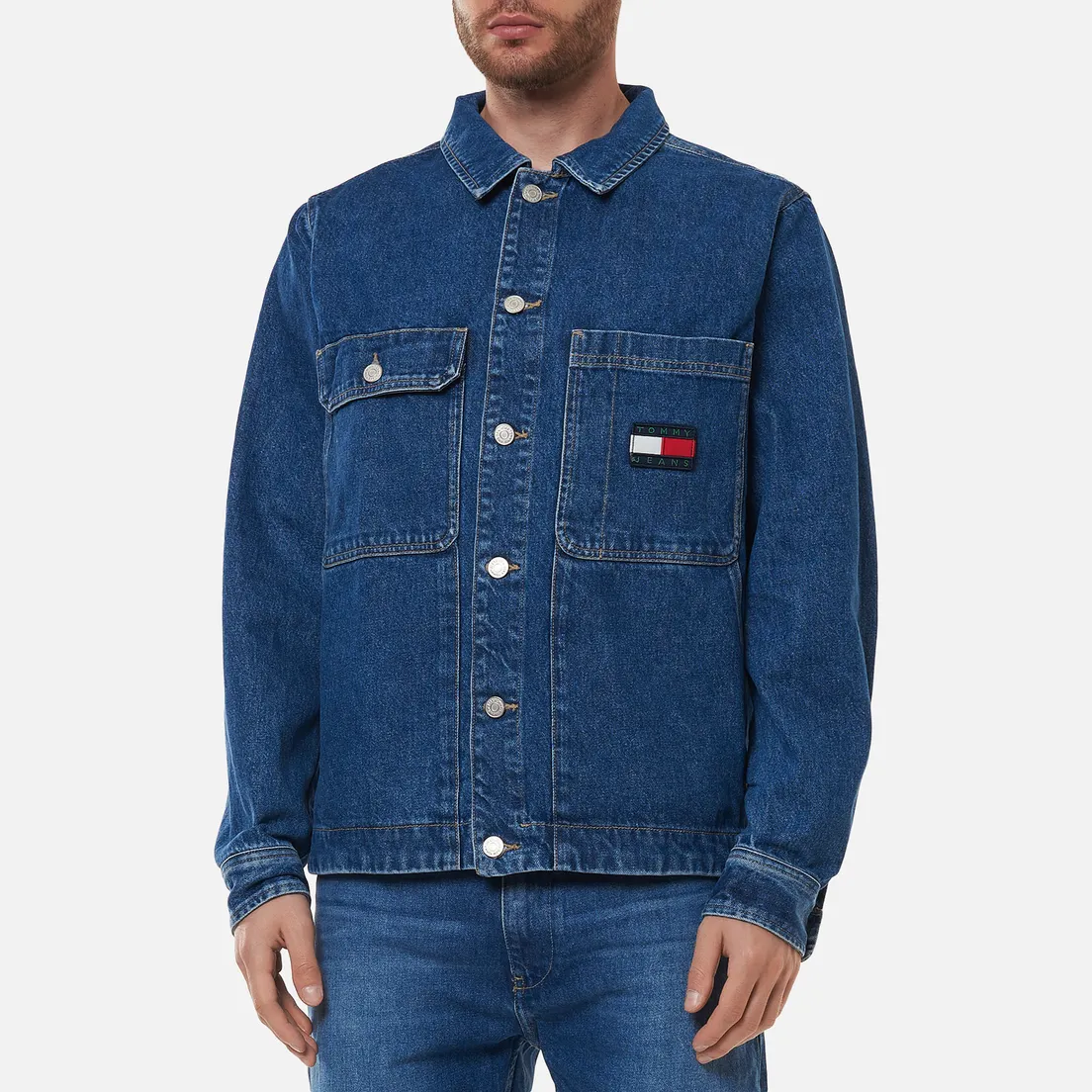 Tommy Jeans Мужская джинсовая куртка Boxy Shirt AE731