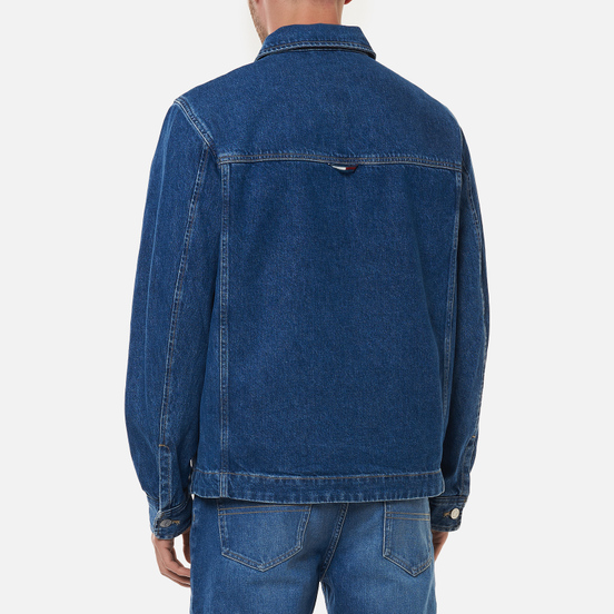 Мужская джинсовая куртка Tommy Jeans Boxy Shirt AE731 Denim Medium