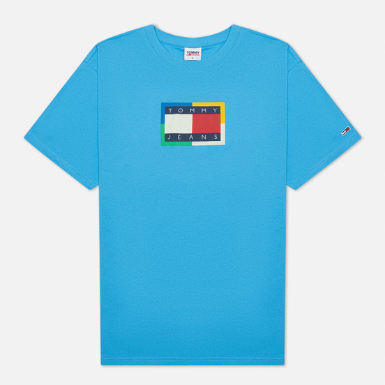 Мужская футболка Tommy Jeans Multicolor Flag Frigid Blue