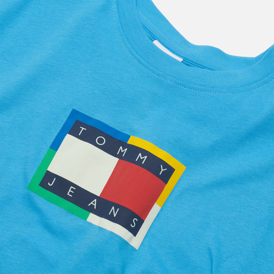 Мужская футболка Tommy Jeans Multicolor Flag Frigid Blue