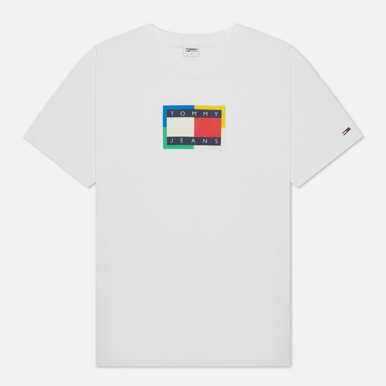 Мужская футболка Tommy Jeans Multicolor Flag White