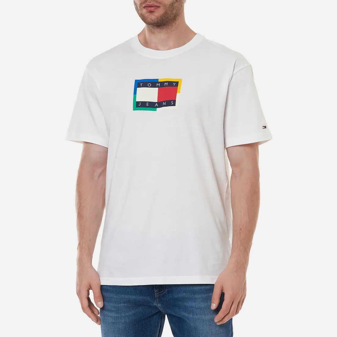Tommy Jeans Мужская футболка Multicolor Flag