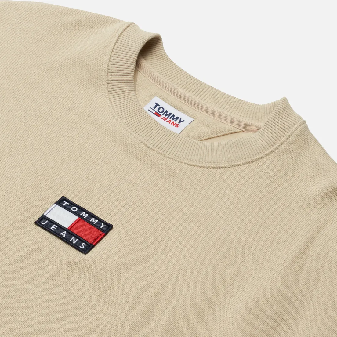 Tommy Jeans Мужская толстовка Badge Organic Cotton Crew Neck