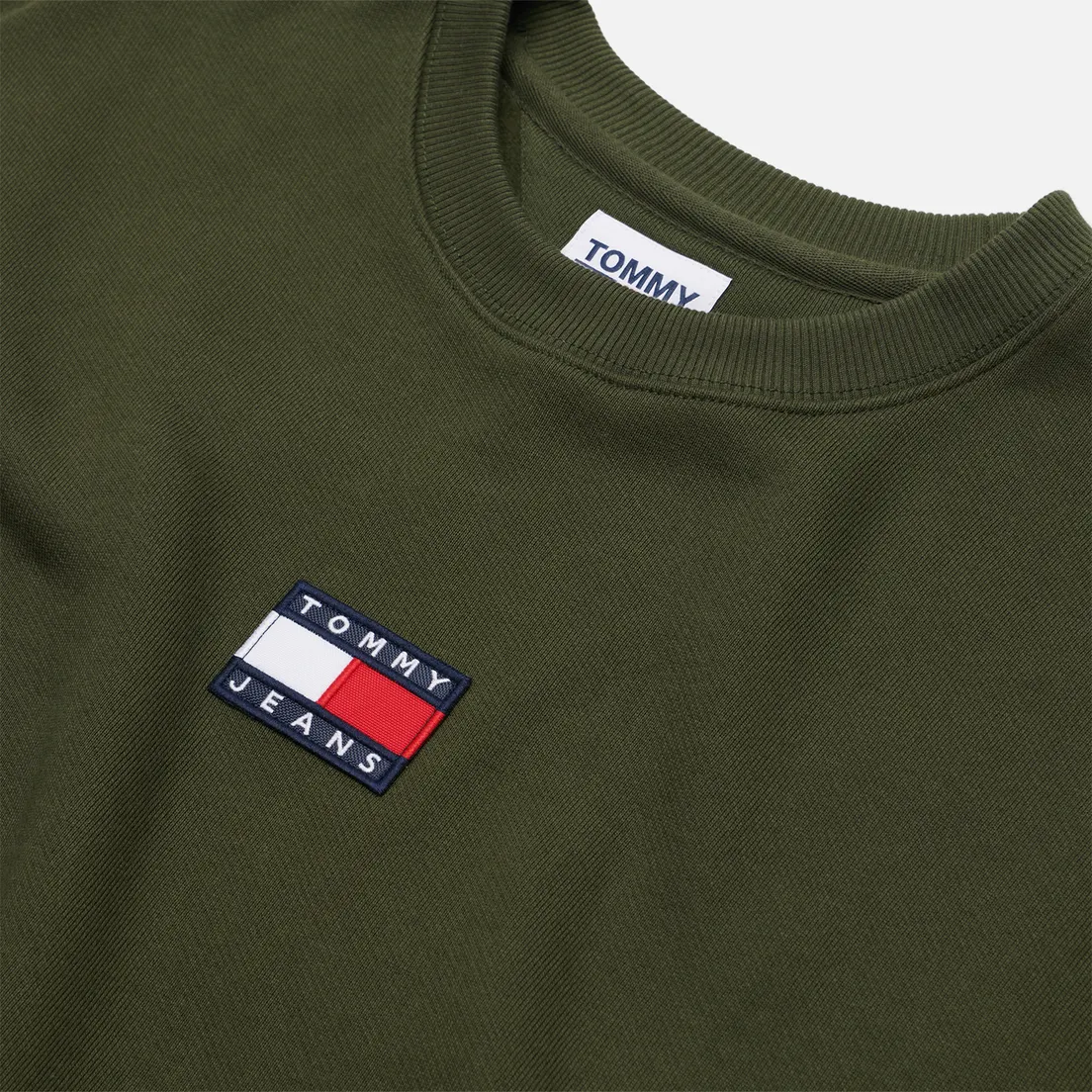 Tommy Jeans Мужская толстовка Badge Organic Cotton Crew Neck