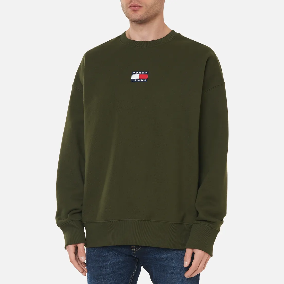 Tommy Jeans Мужская толстовка Badge Organic Cotton Crew Neck