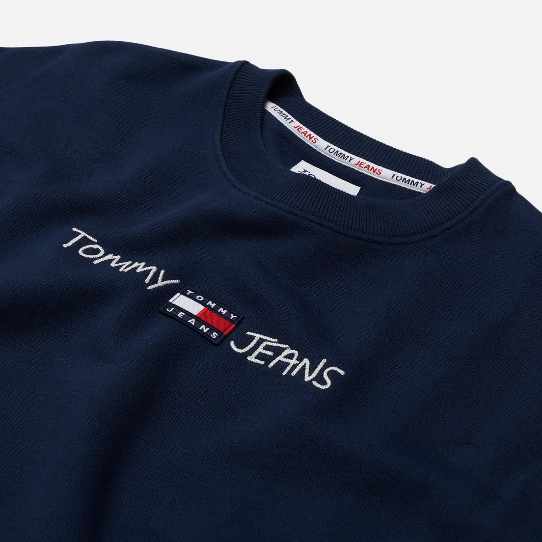Tommy Jeans Мужская толстовка Seasonal Straight Logo Crew Neck