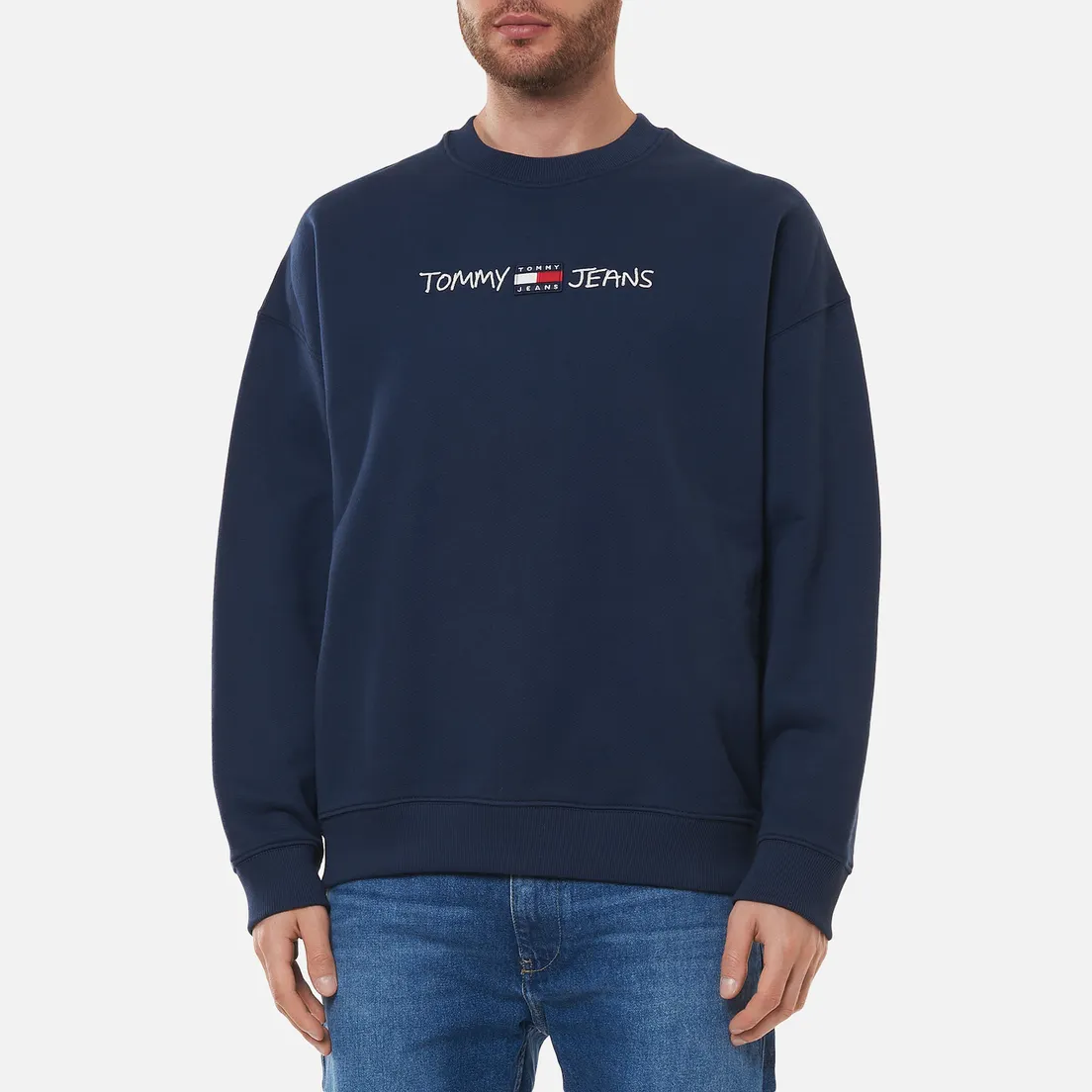 Tommy Jeans Мужская толстовка Seasonal Straight Logo Crew Neck