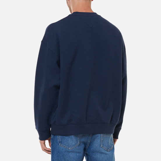 Мужская толстовка Tommy Jeans Seasonal Straight Logo Crew Neck Twilight Navy