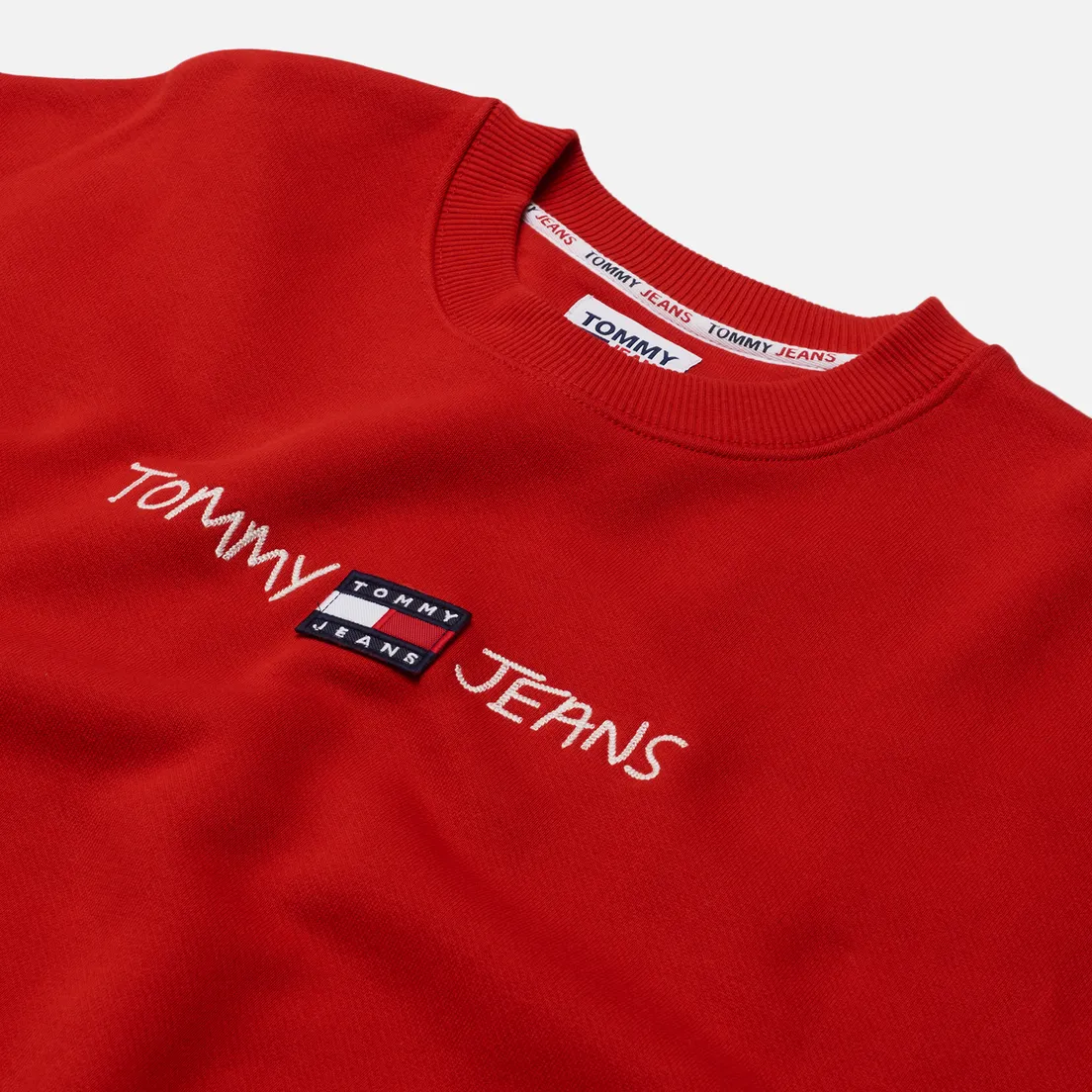 Tommy Jeans Мужская толстовка Seasonal Straight Logo Crew Neck