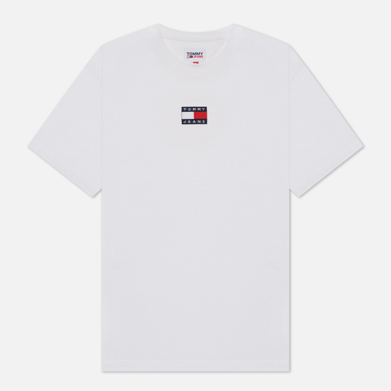 Мужская футболка Tommy Jeans Tommy Badge Pure Organic Cotton White