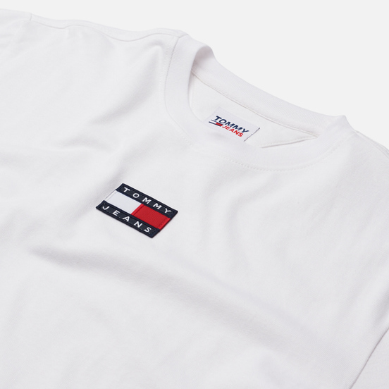 Мужская футболка Tommy Jeans Tommy Badge Pure Organic Cotton White