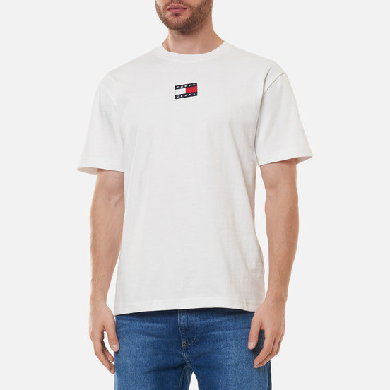 Мужская футболка Tommy Jeans Tommy Badge Pure Organic Cotton White