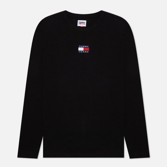 Мужской лонгслив Tommy Jeans Tommy Badge Pure Organic Cotton Black