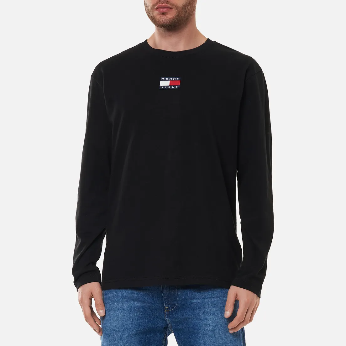 Tommy Jeans Мужской лонгслив Tommy Badge Pure Organic Cotton