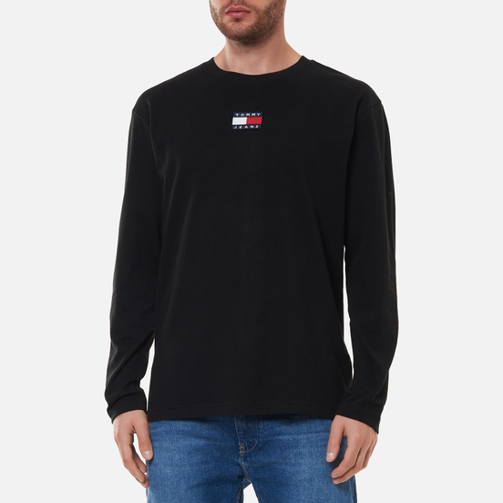 Мужской лонгслив Tommy Jeans Tommy Badge Pure Organic Cotton Black