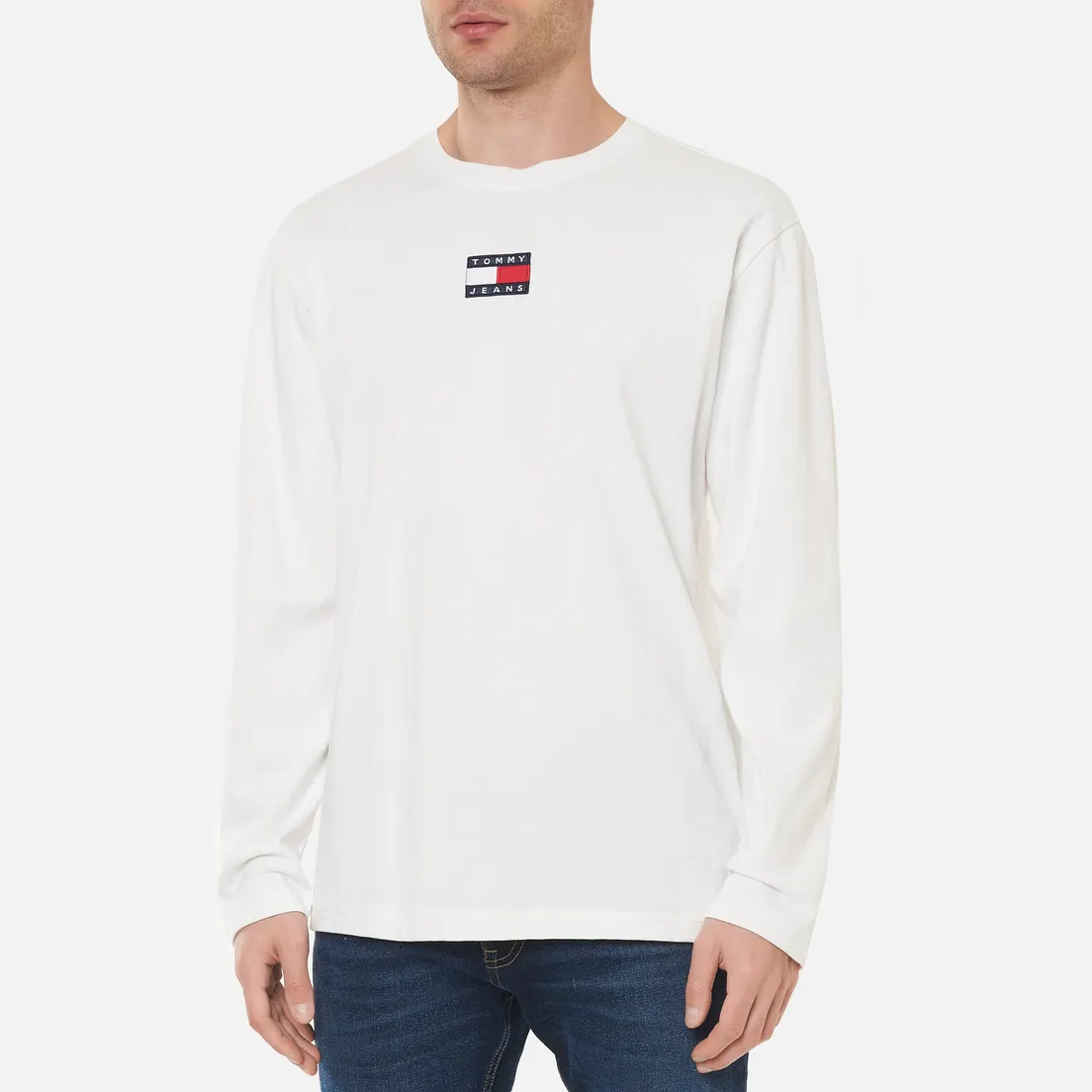 Tommy Jeans Мужской лонгслив Tommy Badge Pure Organic Cotton