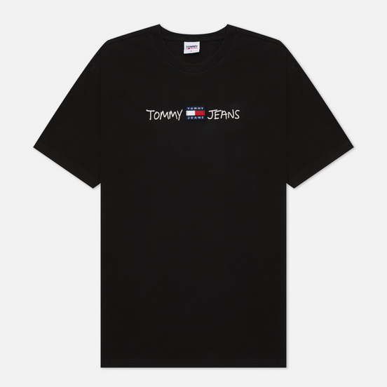 Мужская футболка Tommy Jeans Linear Written Logo Black