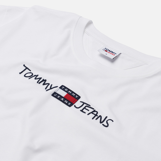 Мужская футболка Tommy Jeans Linear Written Logo White