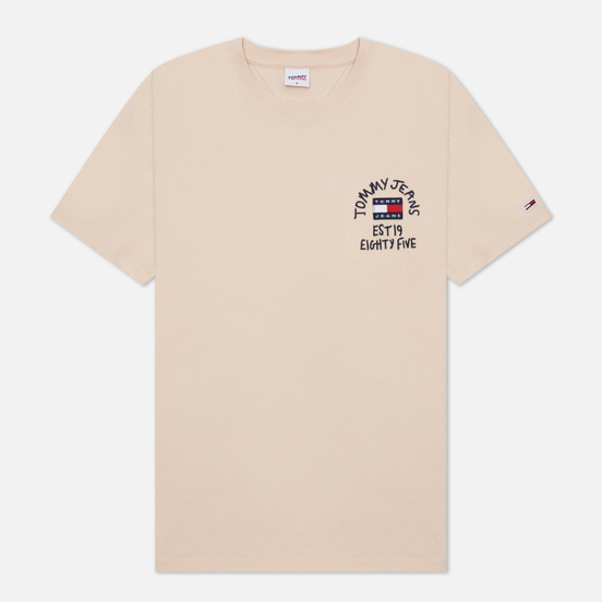 Мужская футболка Tommy Jeans Chest Written Logo Smooth Stone