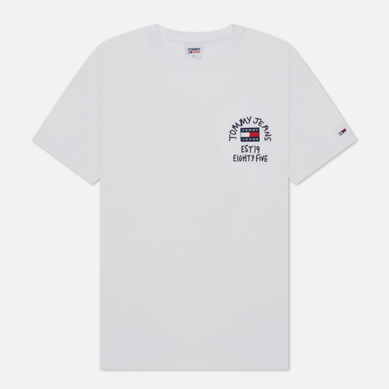 Мужская футболка Tommy Jeans Chest Written Logo White