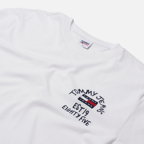 Мужская футболка Tommy Jeans Chest Written Logo White