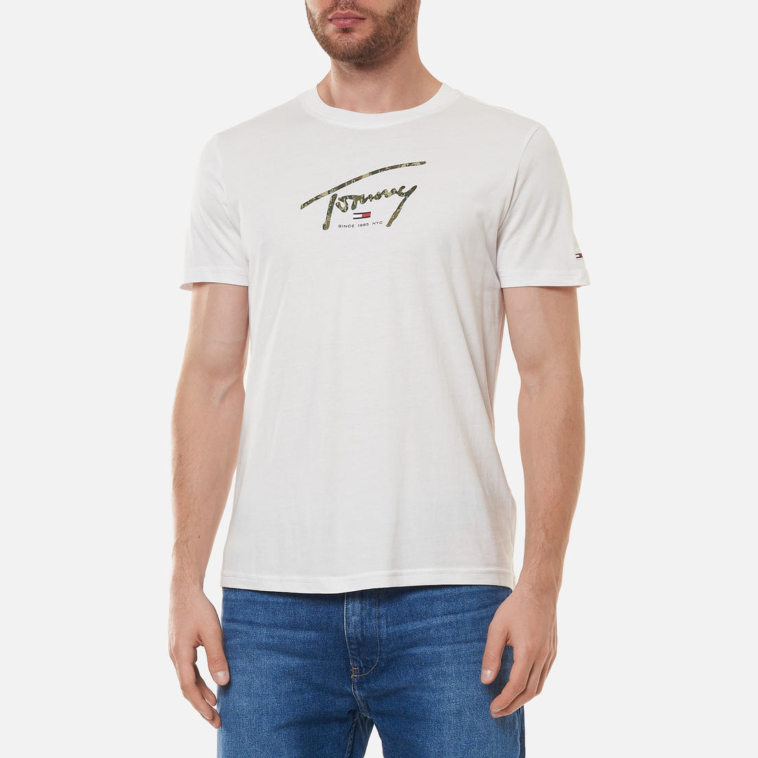 Tommy Jeans Мужская футболка Hand Written Linear Logo
