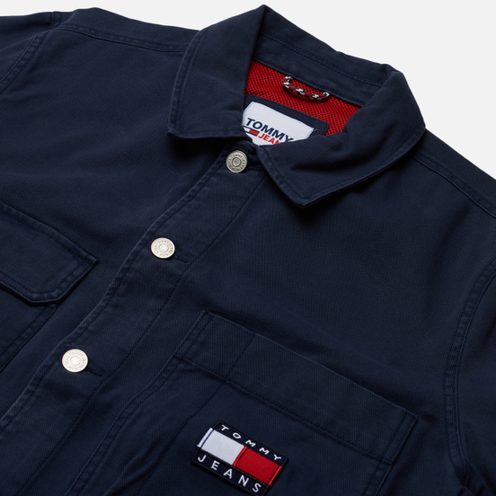 Мужская джинсовая куртка Tommy Jeans Tommy Badge Boxy Trucker Twilight Navy