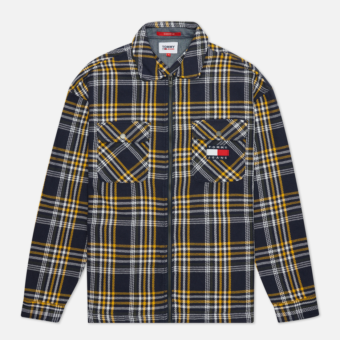 Tommy Jeans Мужская рубашка Check Zip Overshirt