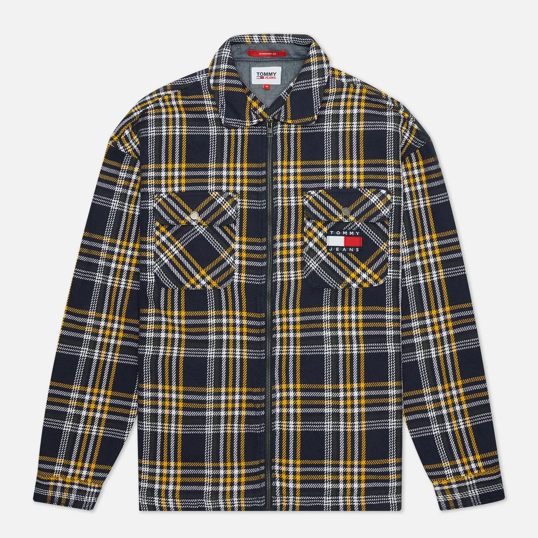 Tommy Jeans Мужская рубашка Check Zip Overshirt