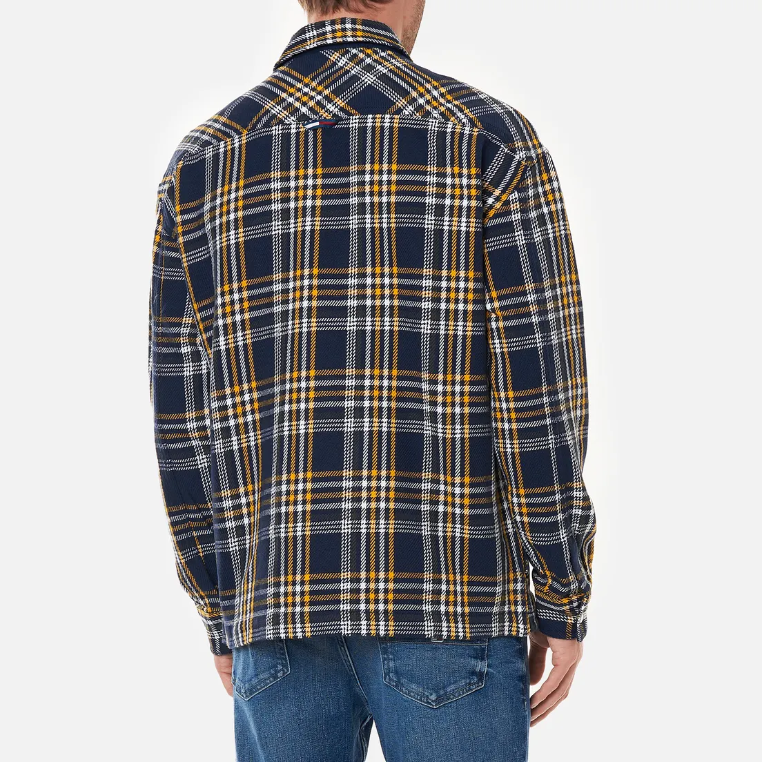 Tommy Jeans Мужская рубашка Check Zip Overshirt