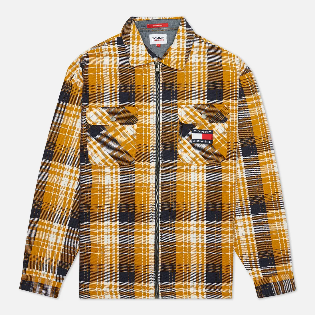 Tommy Jeans Мужская рубашка Check Zip Overshirt