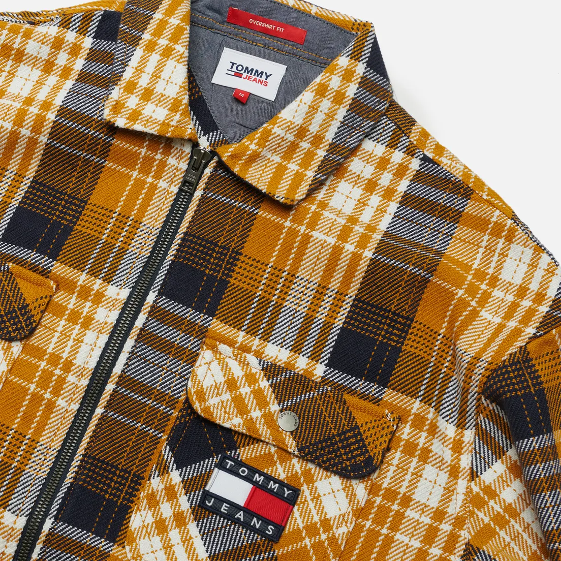 Tommy Jeans Мужская рубашка Check Zip Overshirt