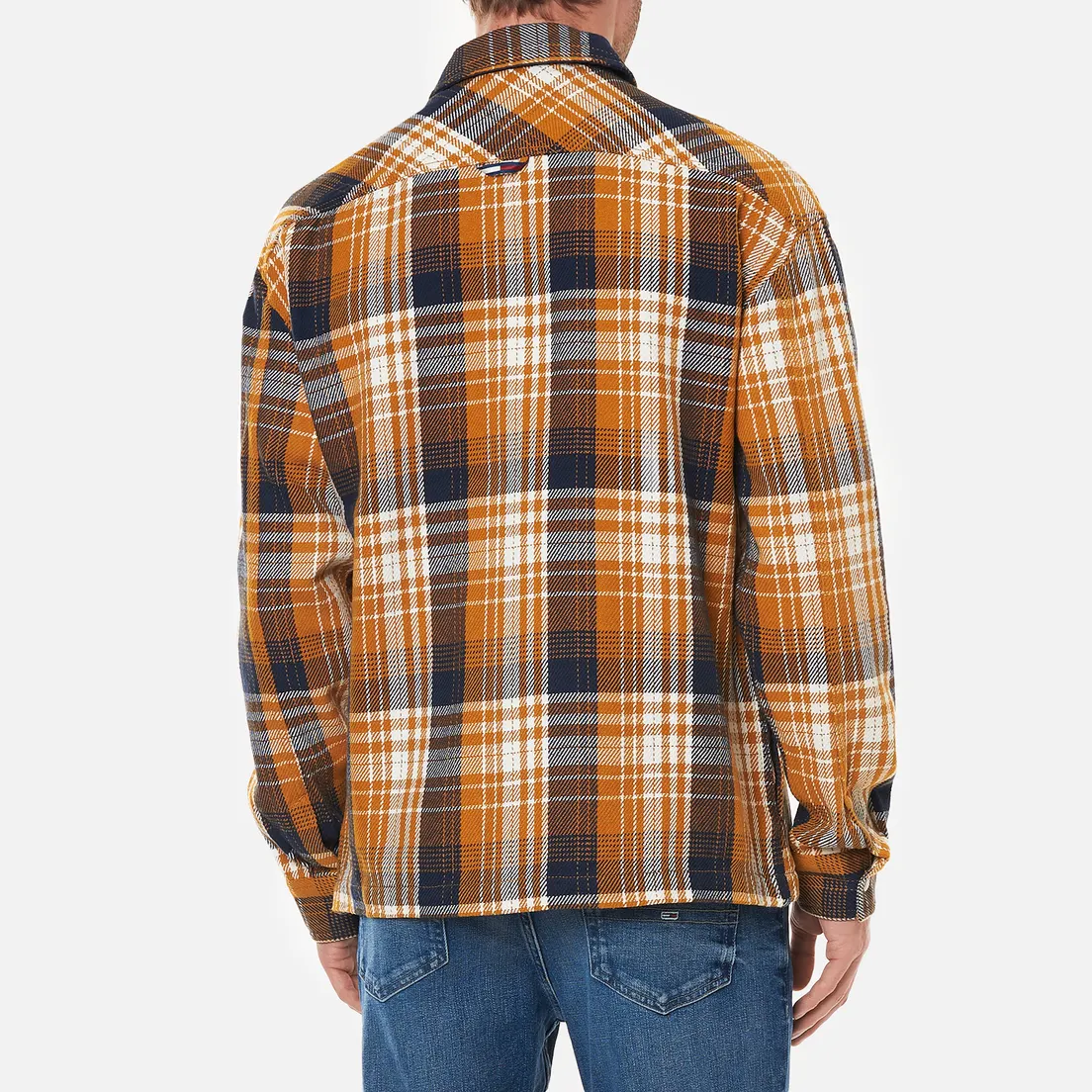 Tommy Jeans Мужская рубашка Check Zip Overshirt