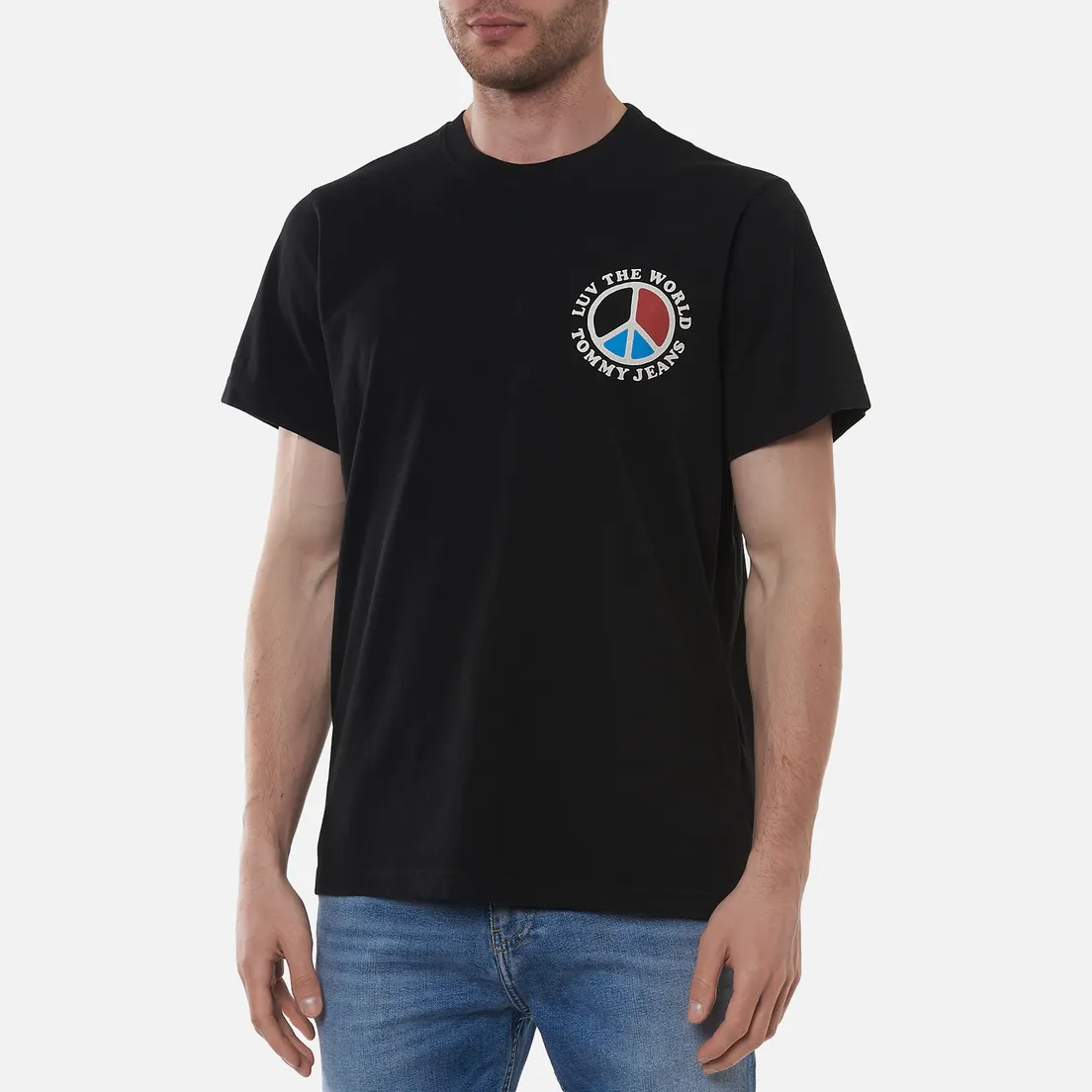 Tommy Jeans Мужская футболка Luv The World Peace Logo