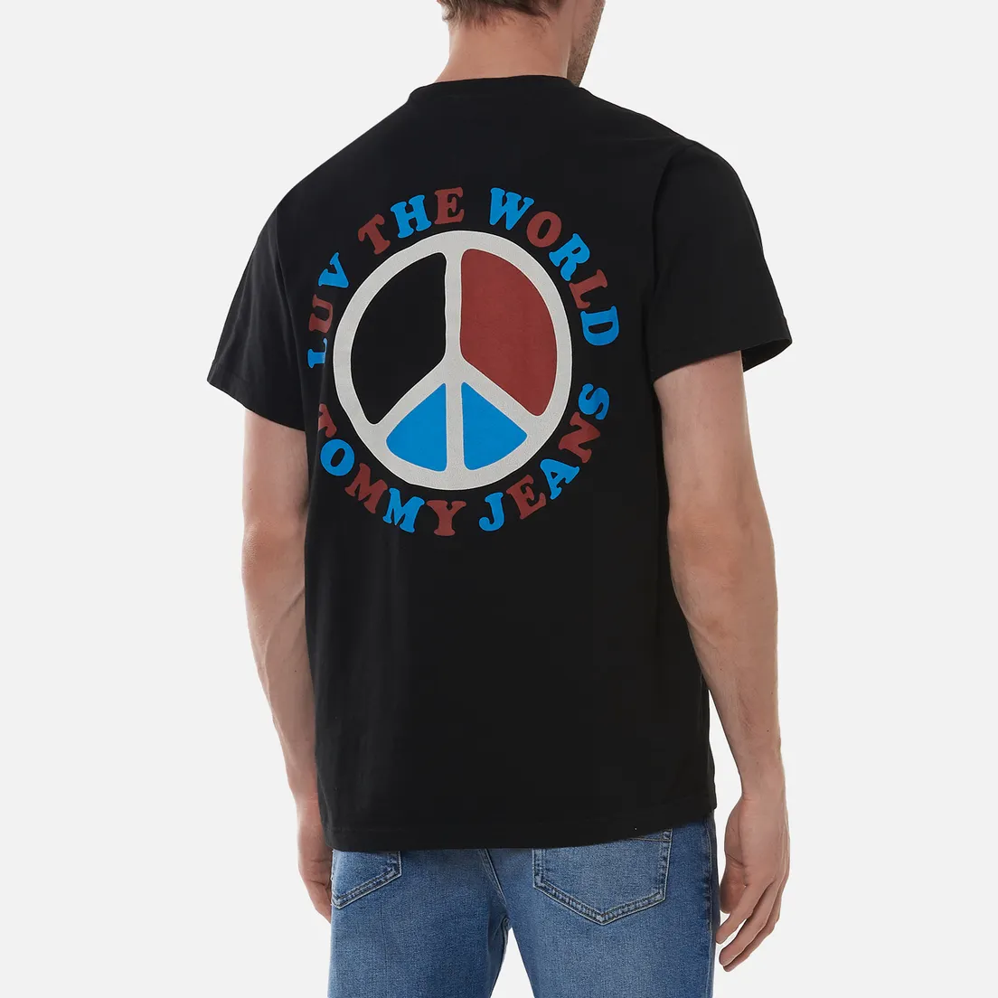 Tommy Jeans Мужская футболка Luv The World Peace Logo