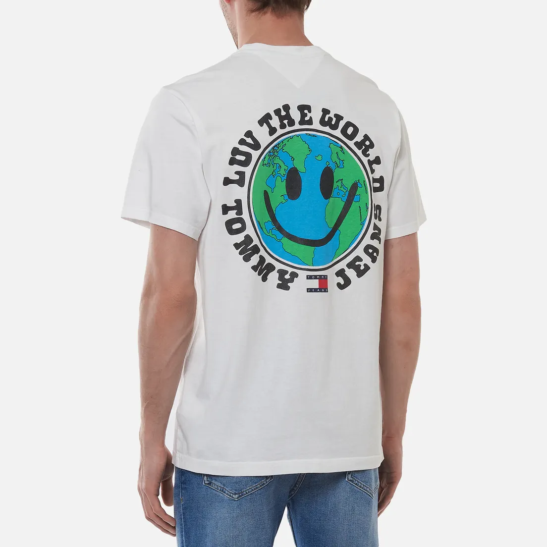 Tommy Jeans Мужская футболка Luv The World Globe Graphic
