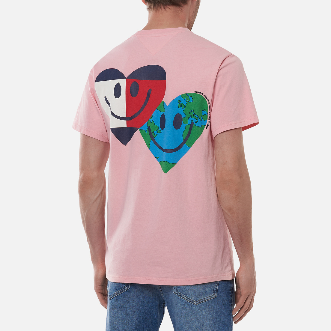 Tommy Jeans Мужская футболка Luv The World Heart Face