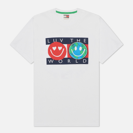 Мужская футболка Tommy Jeans Luv The World Logo White
