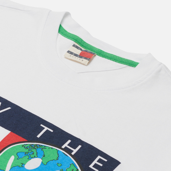 Мужская футболка Tommy Jeans Luv The World Logo White