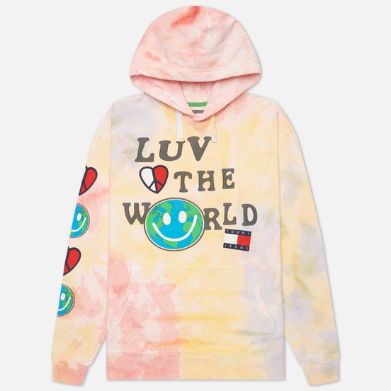 Мужская толстовка Tommy Jeans Luv The World Tie-Dye Hoody Tie Dye