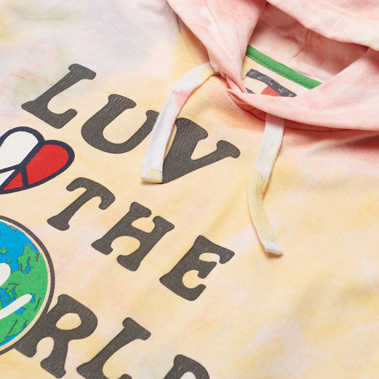 Мужская толстовка Tommy Jeans Luv The World Tie-Dye Hoody Tie Dye