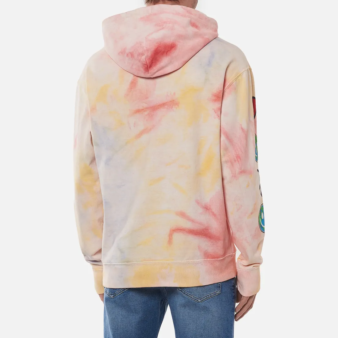 Tommy Jeans Мужская толстовка Luv The World Tie-Dye Hoody