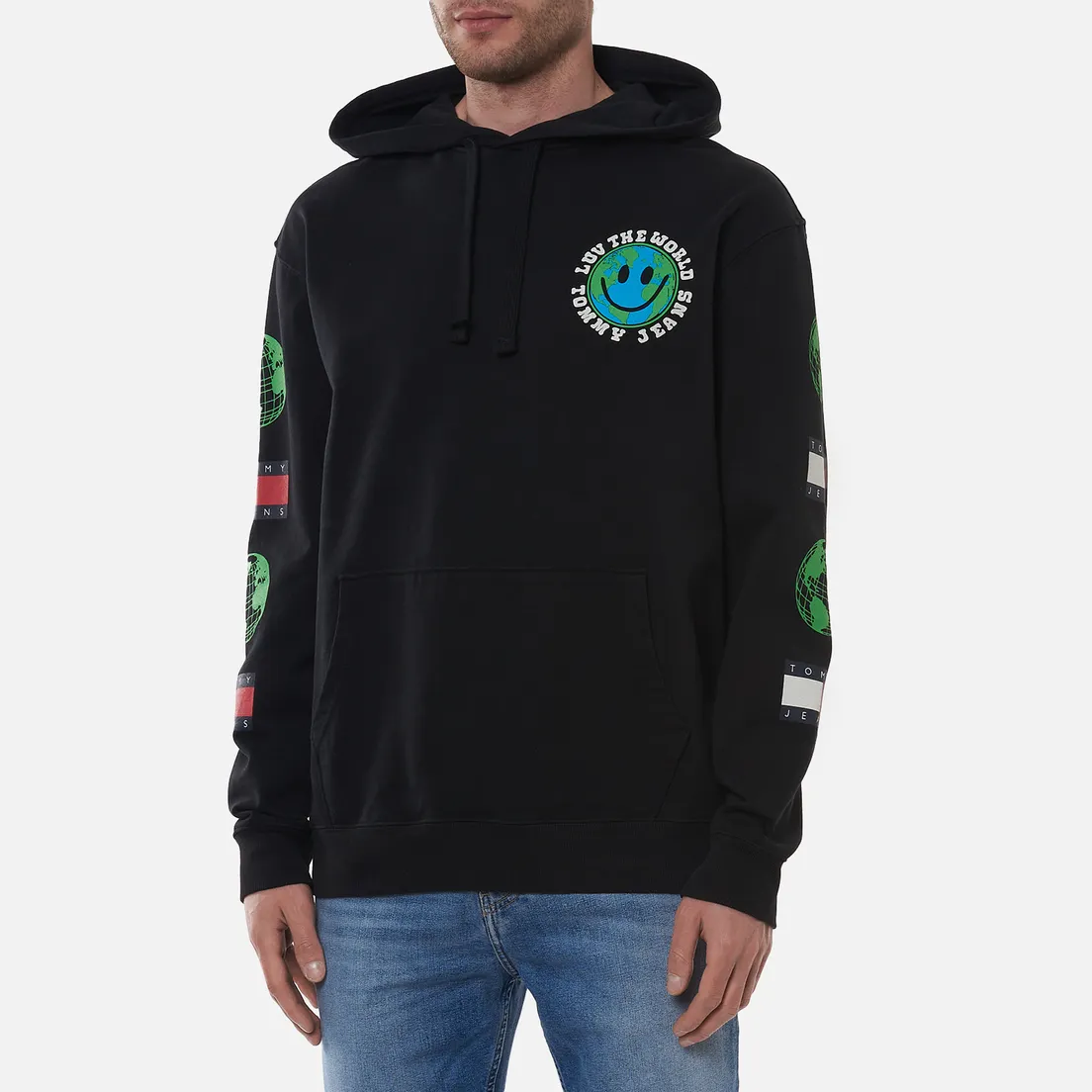 Tommy Jeans Мужская толстовка Luv The World Logo Hoody