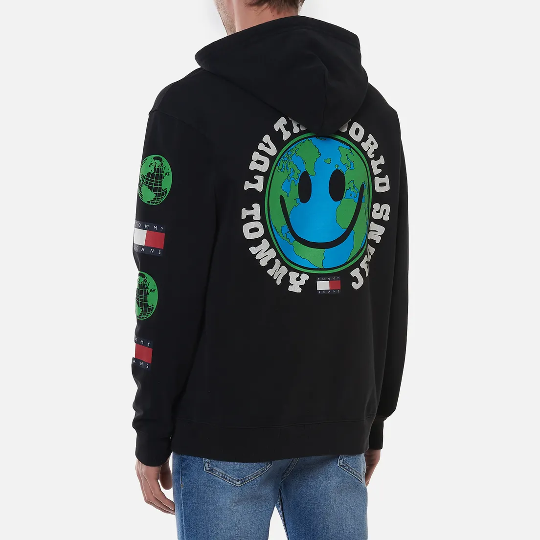 Tommy Jeans Мужская толстовка Luv The World Logo Hoody