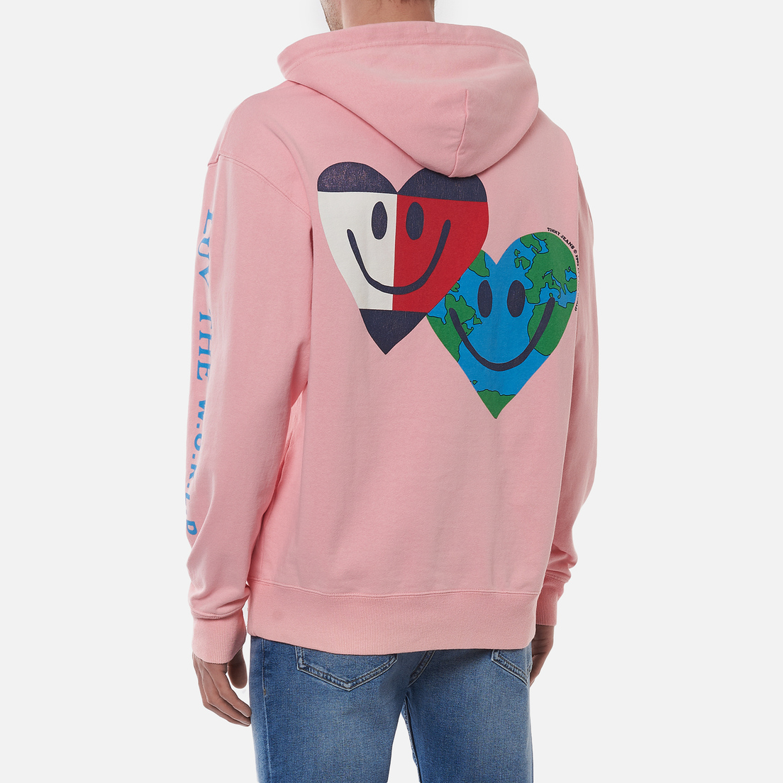 Tommy Jeans Мужская толстовка Luv The World Hearts Hoody