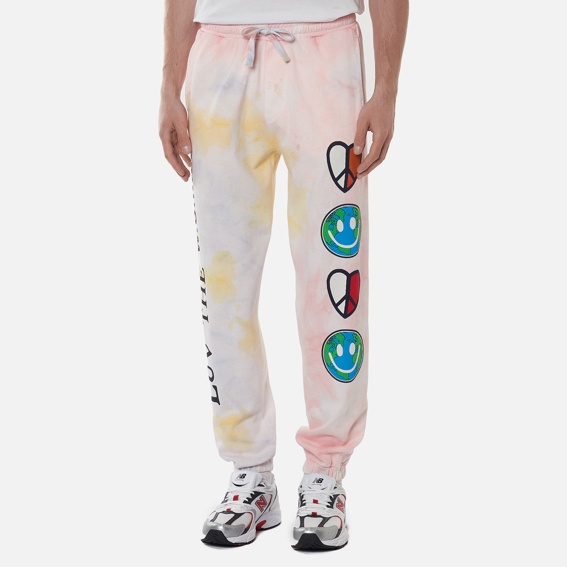 Tommy Jeans Мужские брюки Luv The World Tie-Dye Joggers