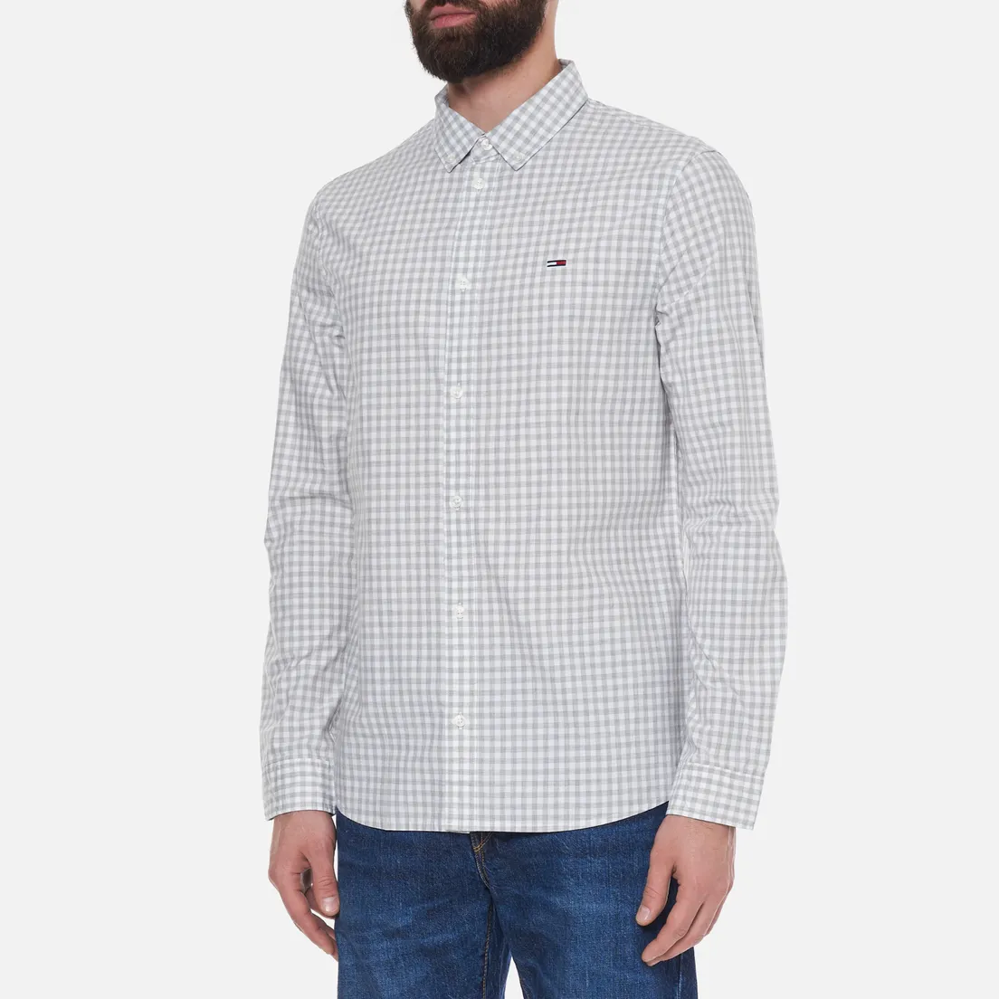 Tommy Jeans Мужская рубашка Heather Gingham