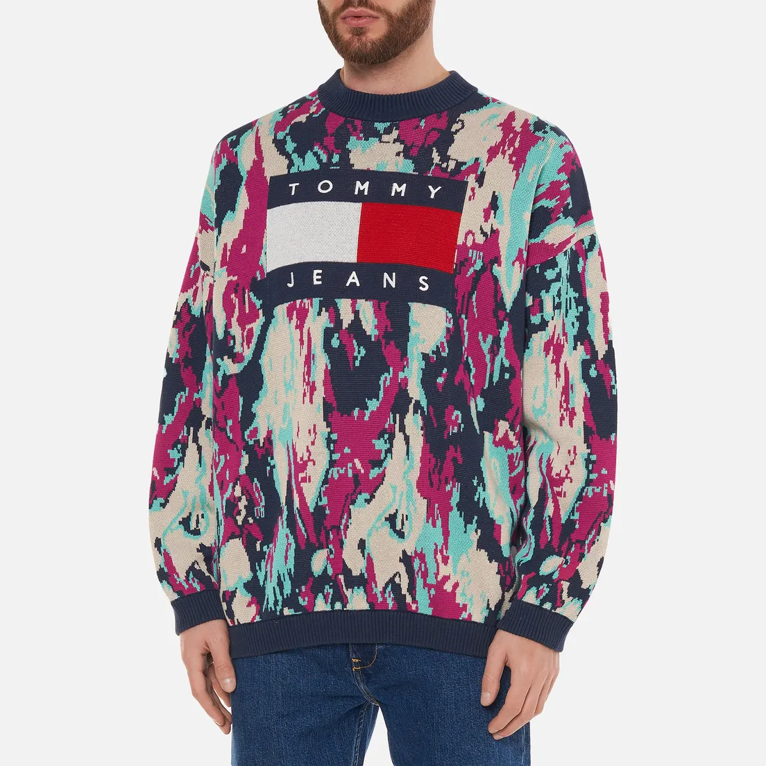 Tommy Jeans Мужской свитер Camo Flag
