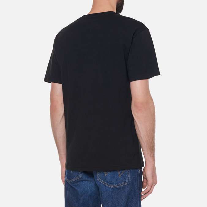 Мужская футболка Tommy Jeans, цвет чёрный, размер L DM0DM11616BDS Smiley Badge Graphic - фото 4